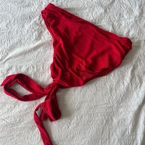 Red One Shoulder Crop Top
